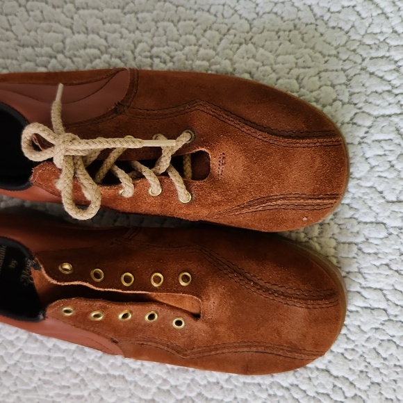 Vintage ELM Geuinue Leather Lace Up Platform Sneaker Shoes Made In The USA - Picture 7 of 12